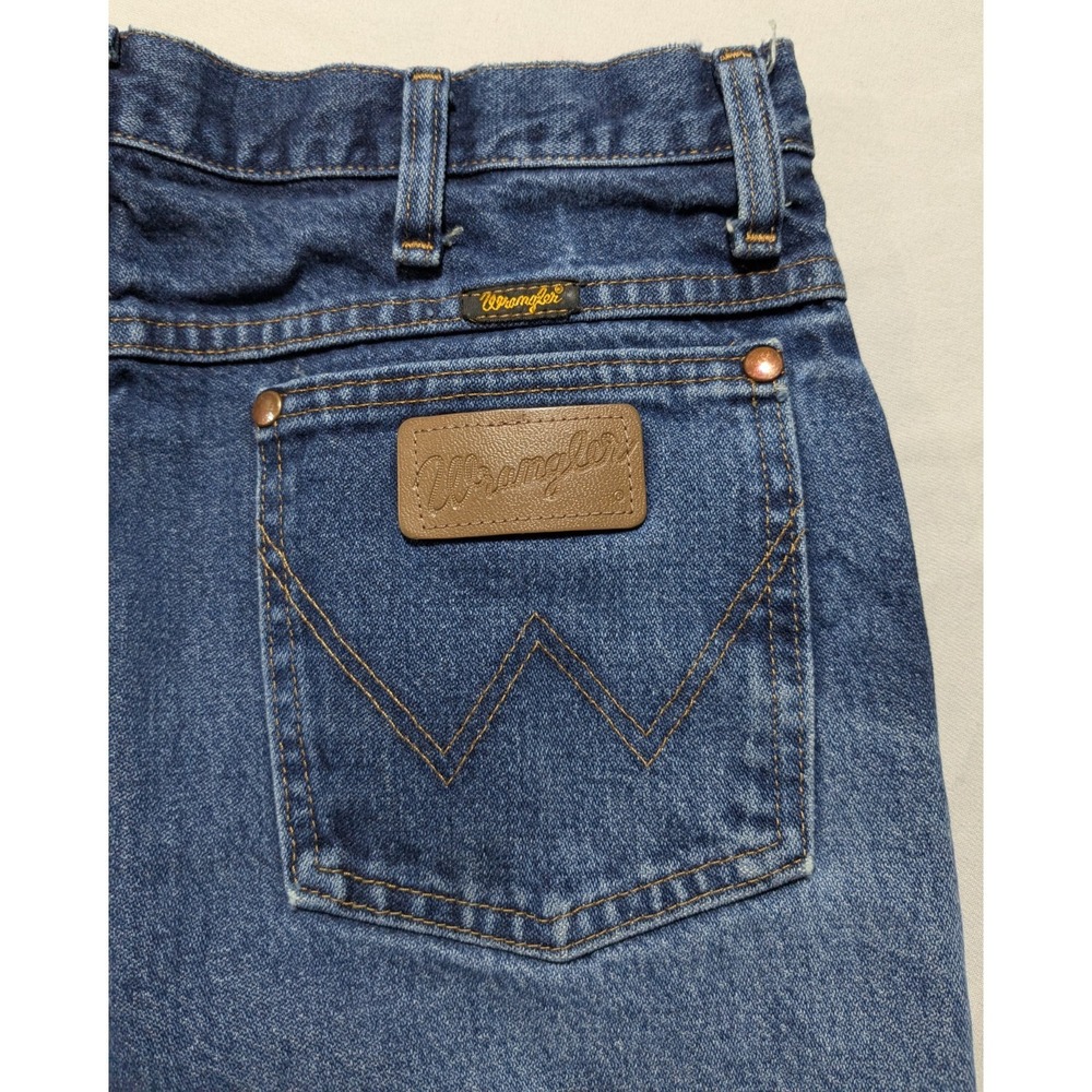 WRANGLER‎ COWBOY CUT Men 32X30 Denim Blue Jeans 936DSD - Picture 15 of 16
